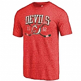 New Jersey Devils Fanatics Branded Red Vintage Collection Line Shift Tri Blend T-Shirt,baseball caps,new era cap wholesale,wholesale hats